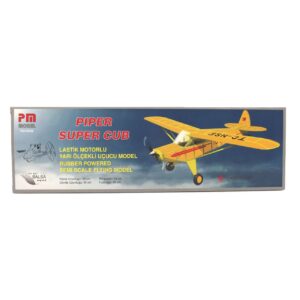 PM 2008 Piper Super Cub - Rubber Powered Balsa Model Airplane Kit
