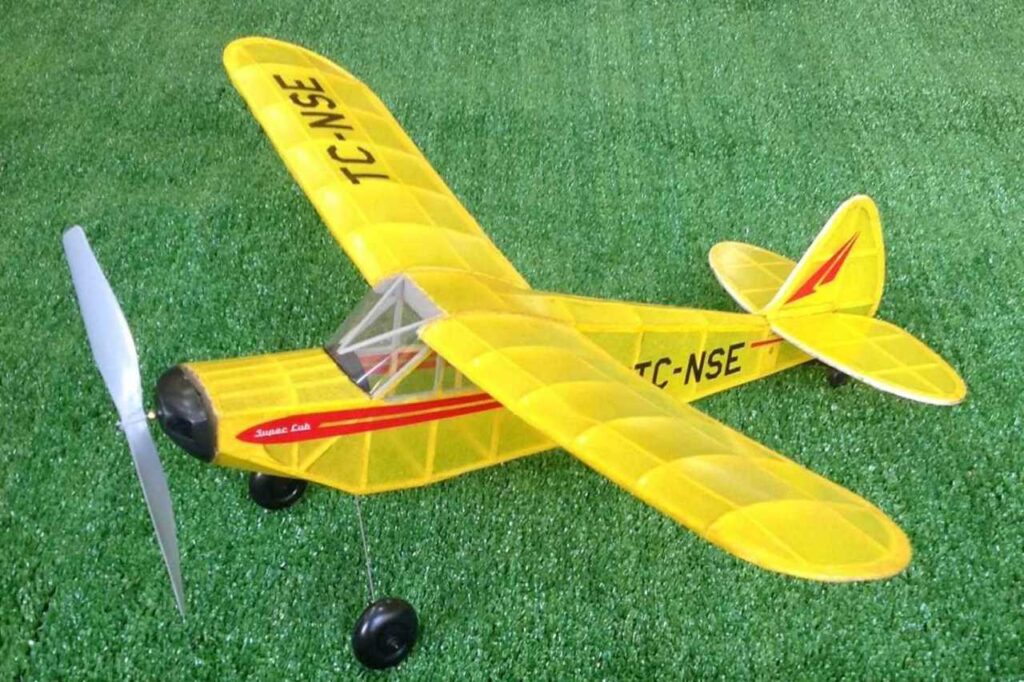 Toys Games Models Piper Super Cub Flying Model Balsa Aircraft Kit | My ...