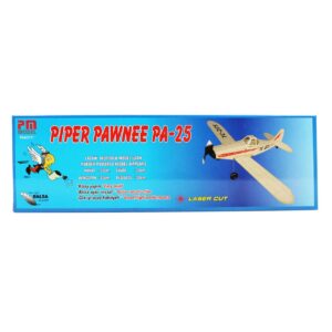 PM 2010 Piper Pawnee PA 25 - Rubber Powered Balsa Model Airplane Kit