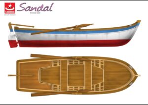 Turk Model 122 1/12 Turkish Boat "SANDAL"- Fishing Boat Wooden Kit